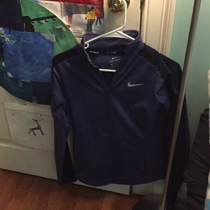 Nike zip up running sweatshirt